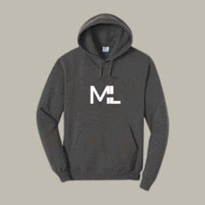 ML Logo Hoodie – Dark Heather Gray | Mike Lee Collection